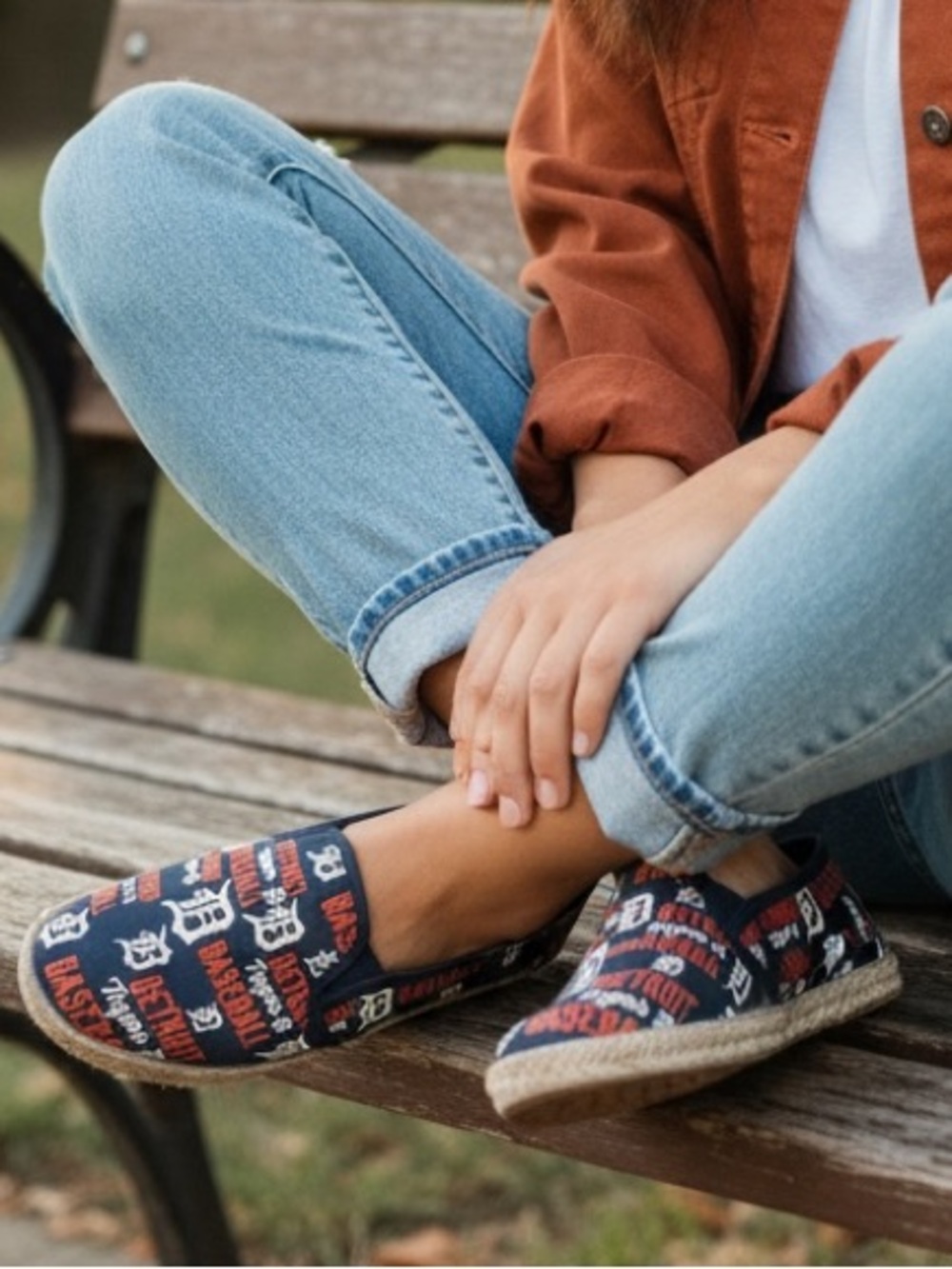 Detroit Tigers Espadrille Flats Unisex Size XL